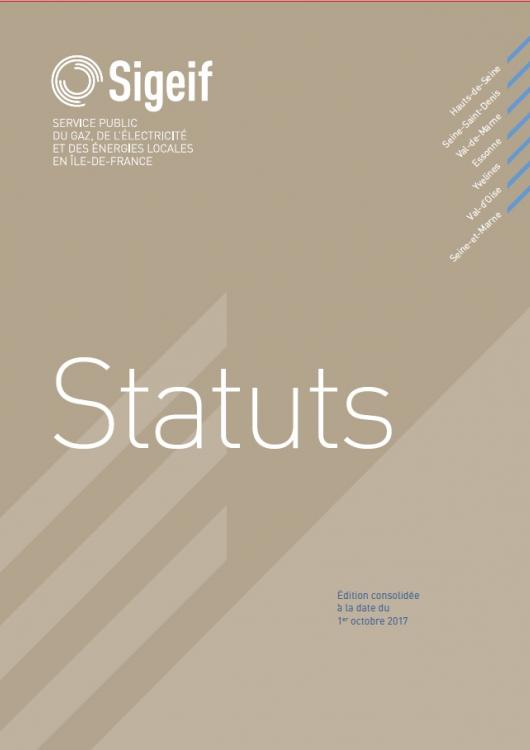Statuts du Sigeif, édition 2017