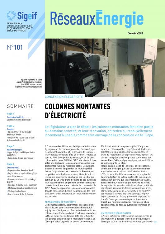 COLONNES MONTANTES D'ELECTRICITE